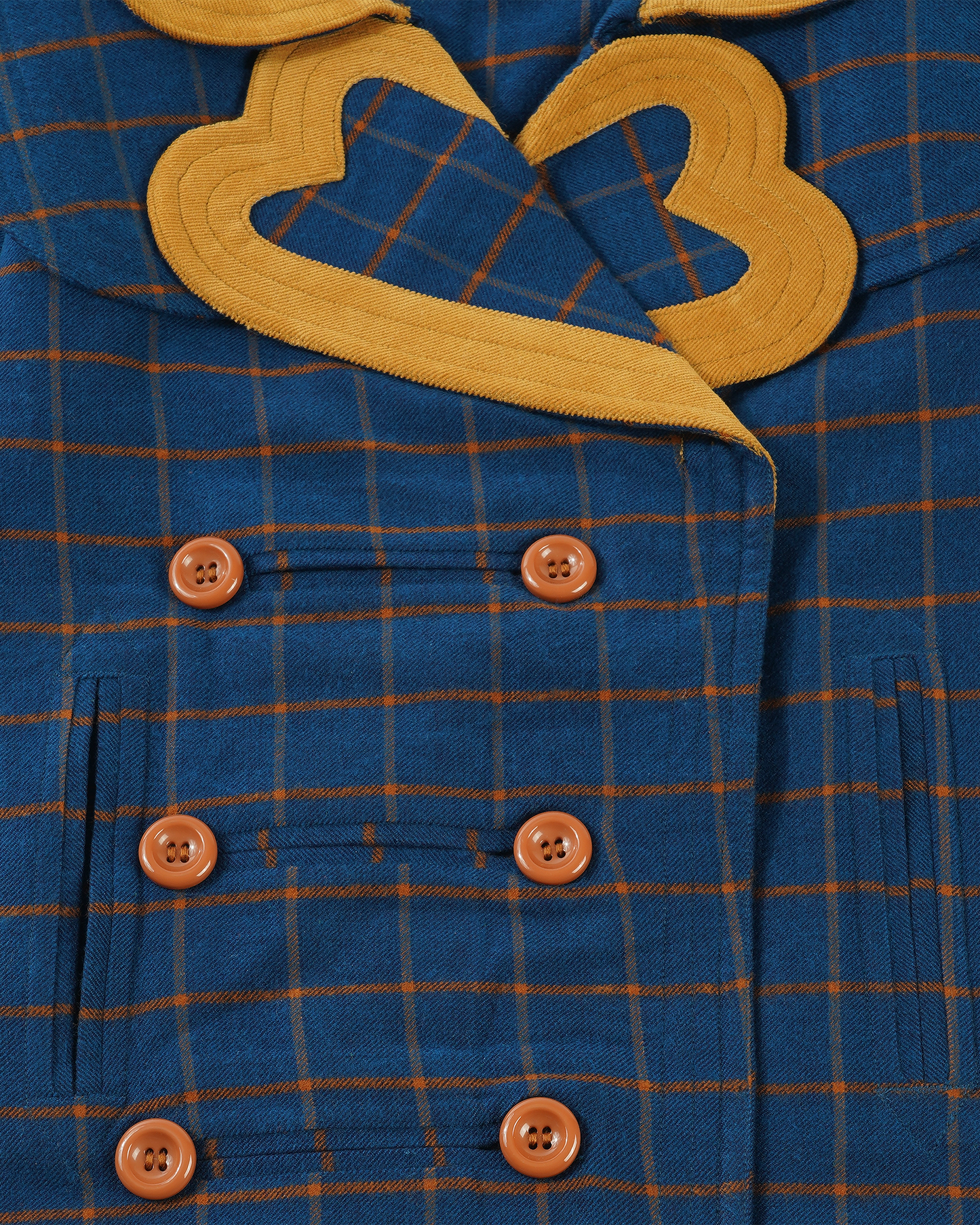 Girls Heart Collar Trench