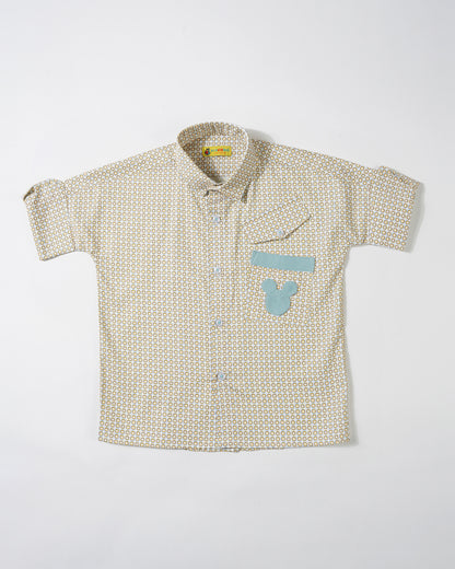 Boys Mickey pocket streetwear shorts set