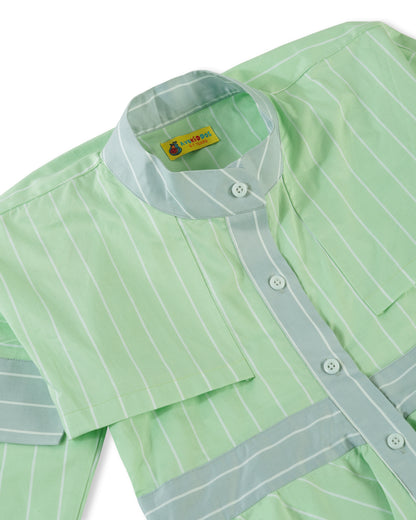 Girls Layered Stripe Tribe Dress