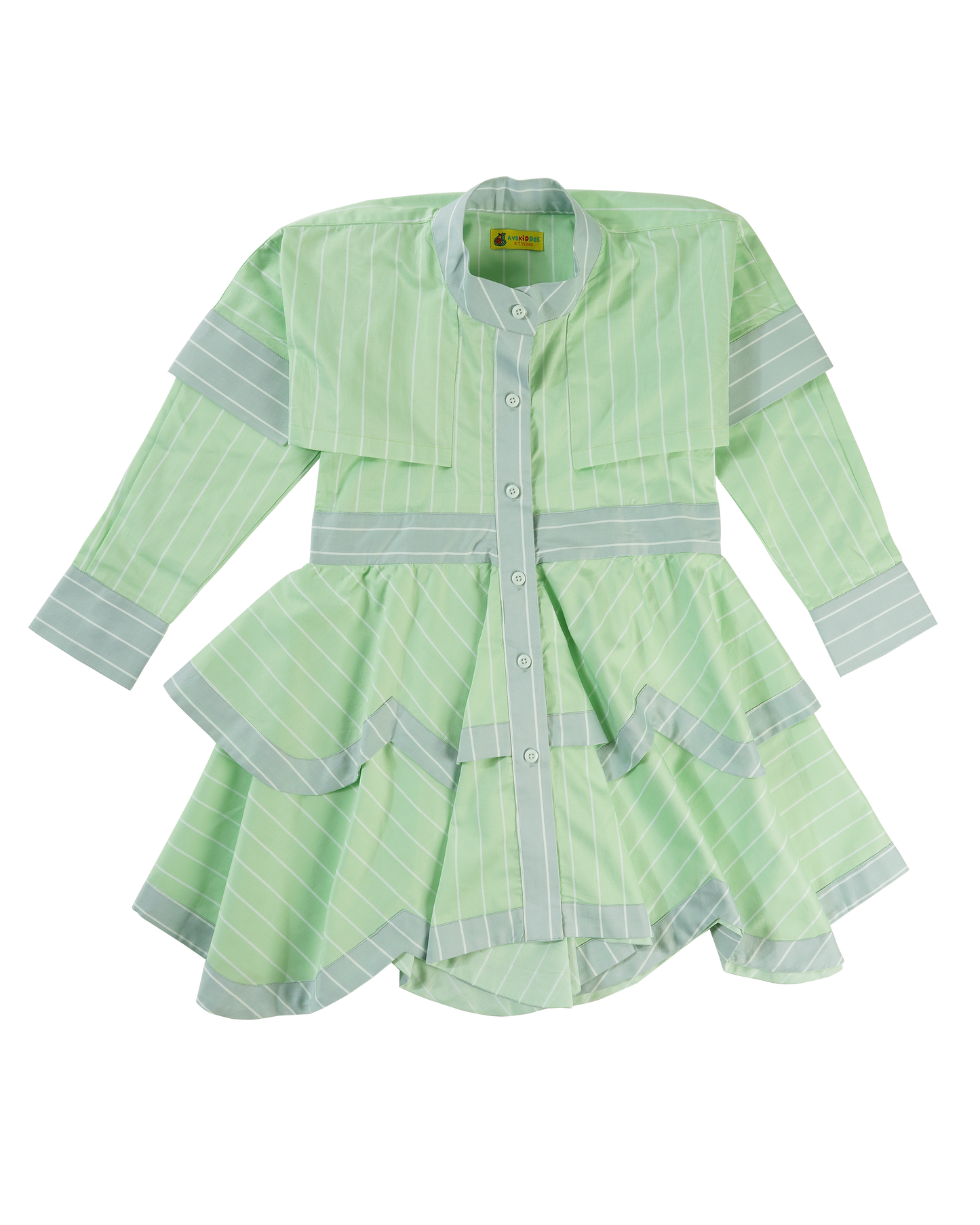 Girls Layered Stripe Tribe Dress