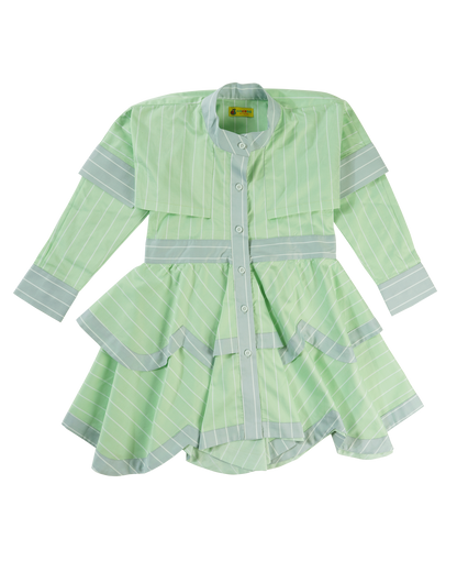 Girls Layered Stripe Tribe Dress