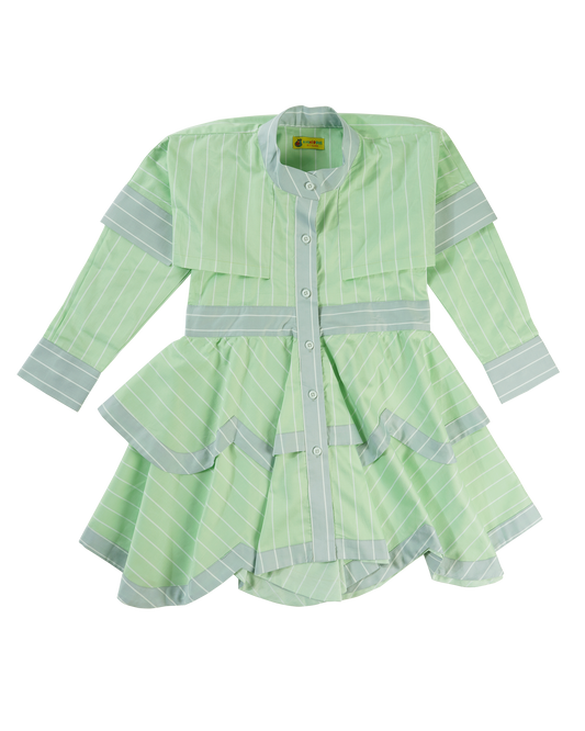 Girls Layered Stripe Tribe Dress