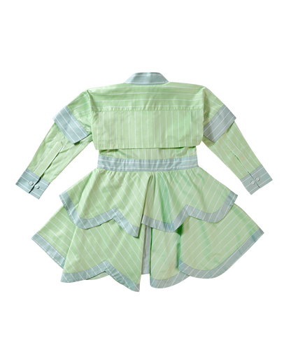 Girls Layered Stripe Tribe Dress