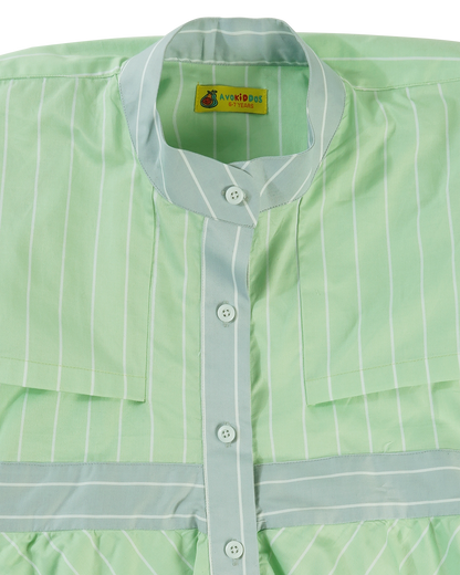 Girls Layered Stripe Tribe Dress