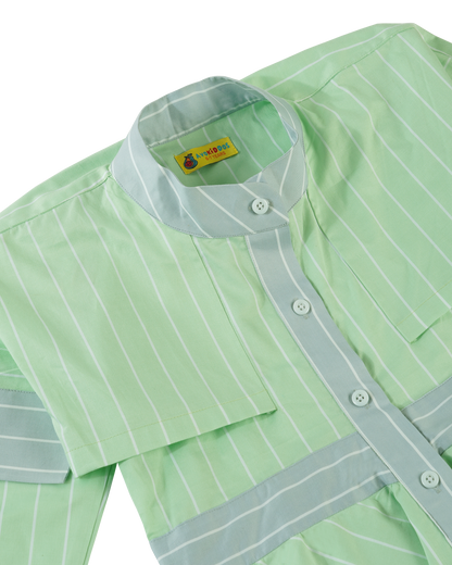 Girls Layered Stripe Tribe Dress