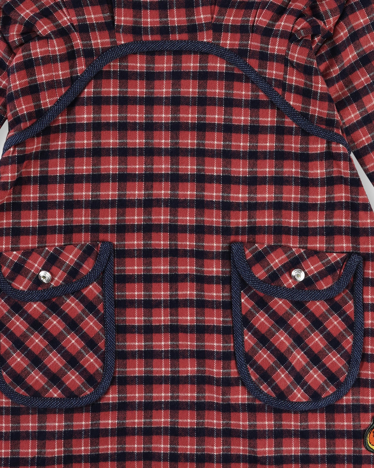 Girls Candy Cane Tapered Dress