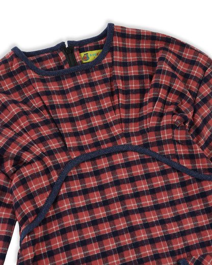 Girls Candy Cane Tapered Dress