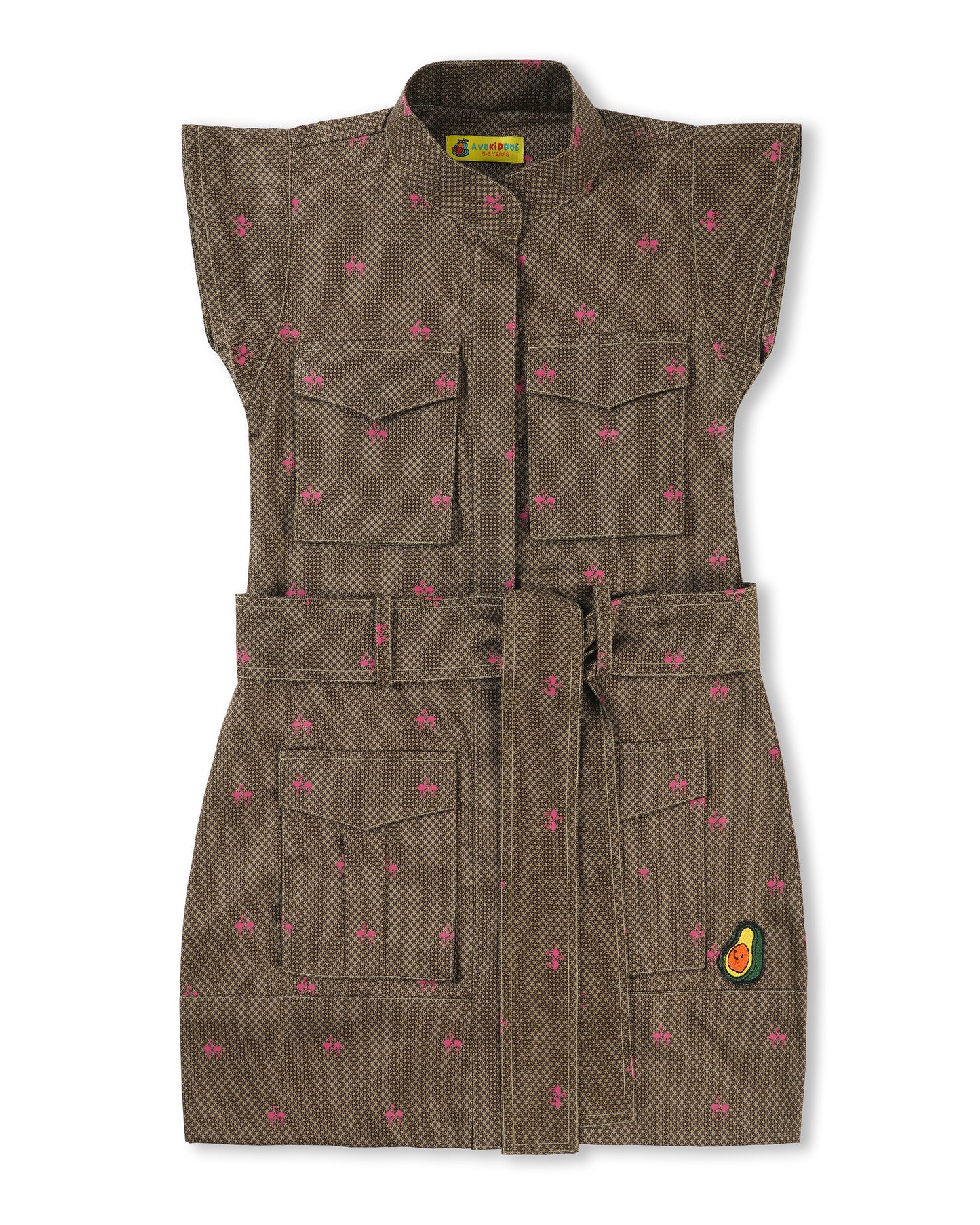 Girls Happy Hopper Belted Dress