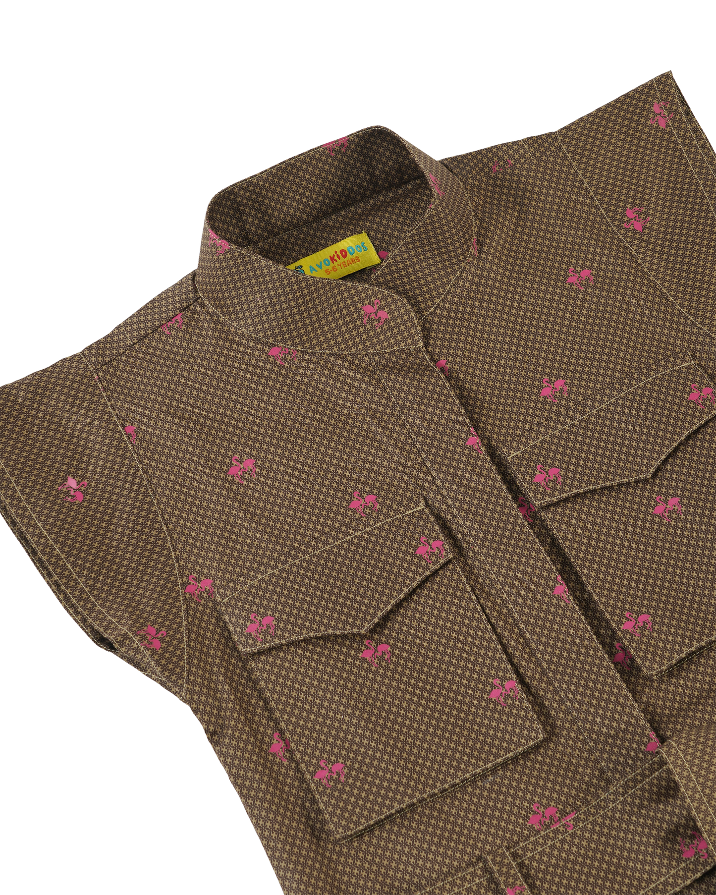 Girls Belted Pockets Dress