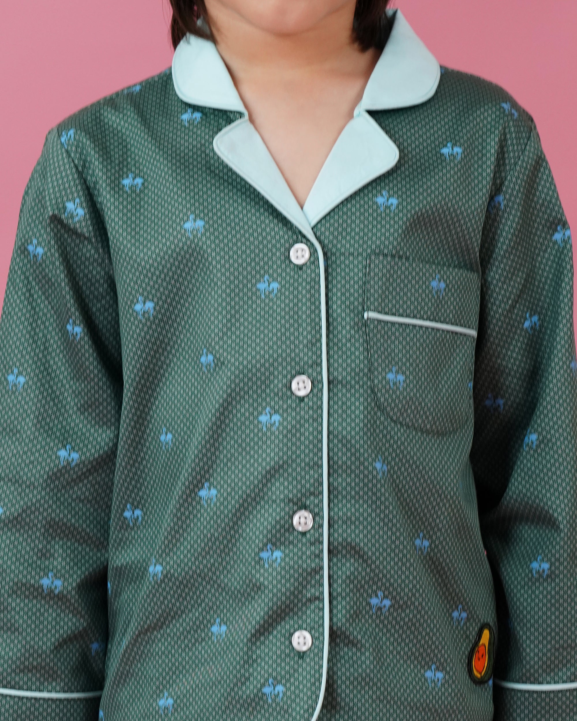 Unisex Marine collar lounge set