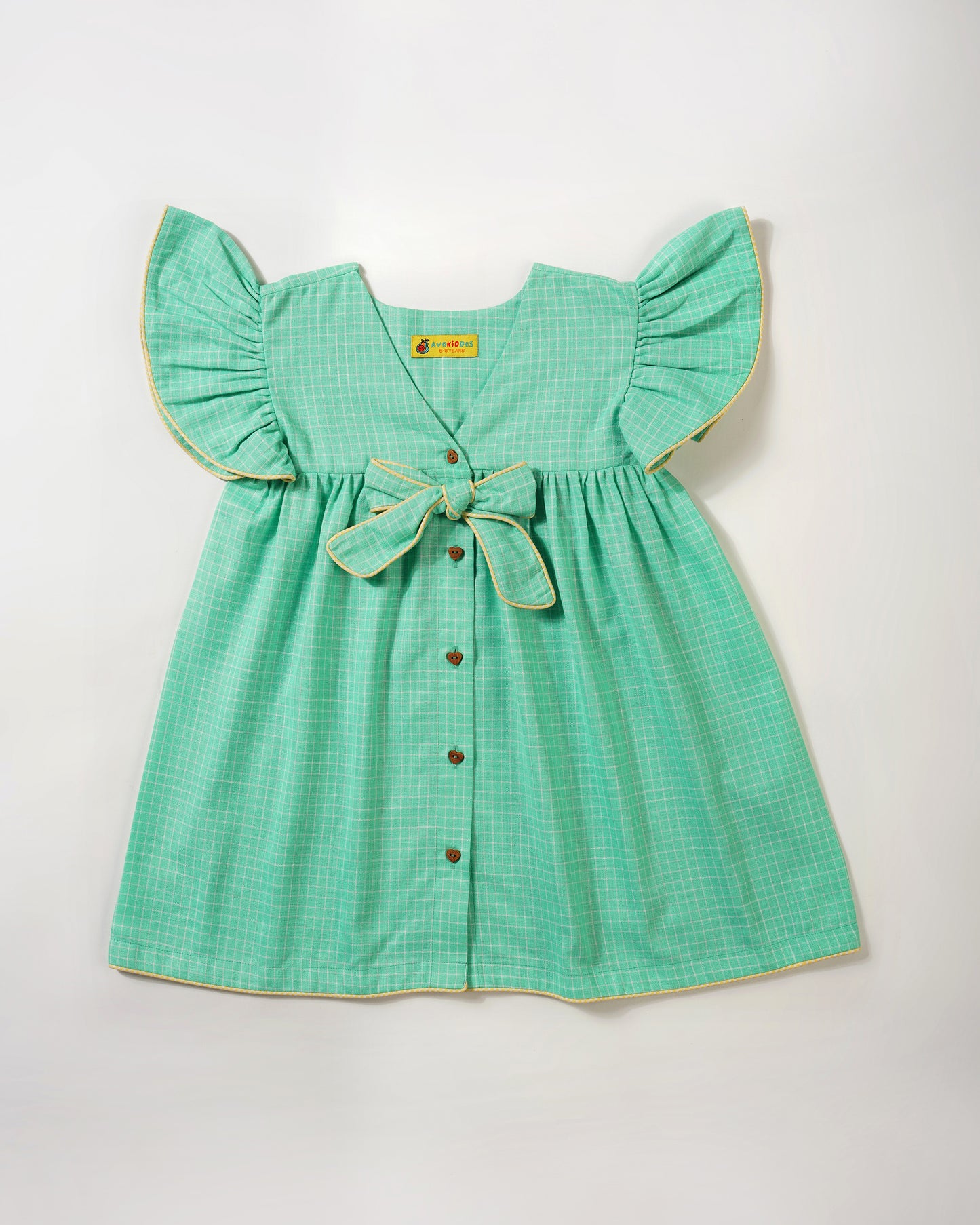 Girls Buttoned Flowy summer dress