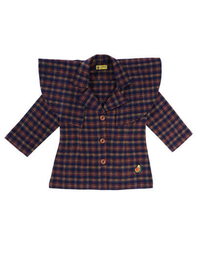 Girls Shoulder Checks Coat