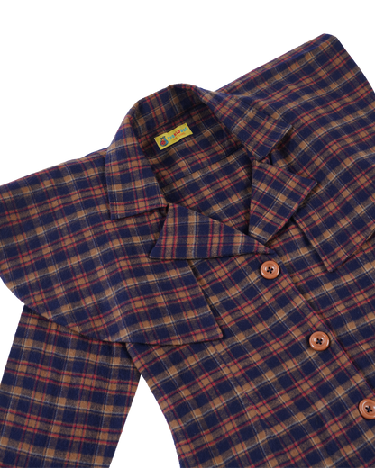 Girls Shoulder Checks Coat