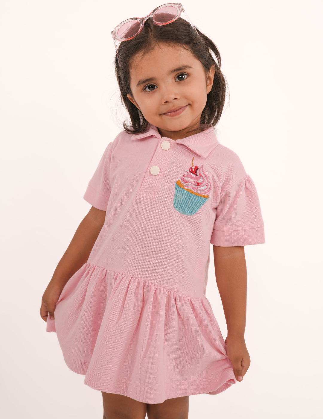 Girls Pink Pelican T-shirt Dress