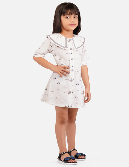 Girls Peter Pan Collar Dress