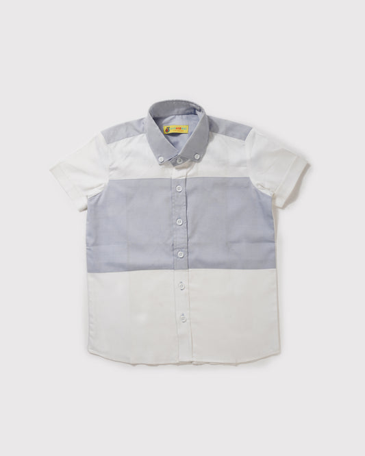 Boys Short Sleeved Color Blocked shirt