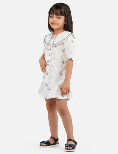 Girls Peter Pan Collar Dress