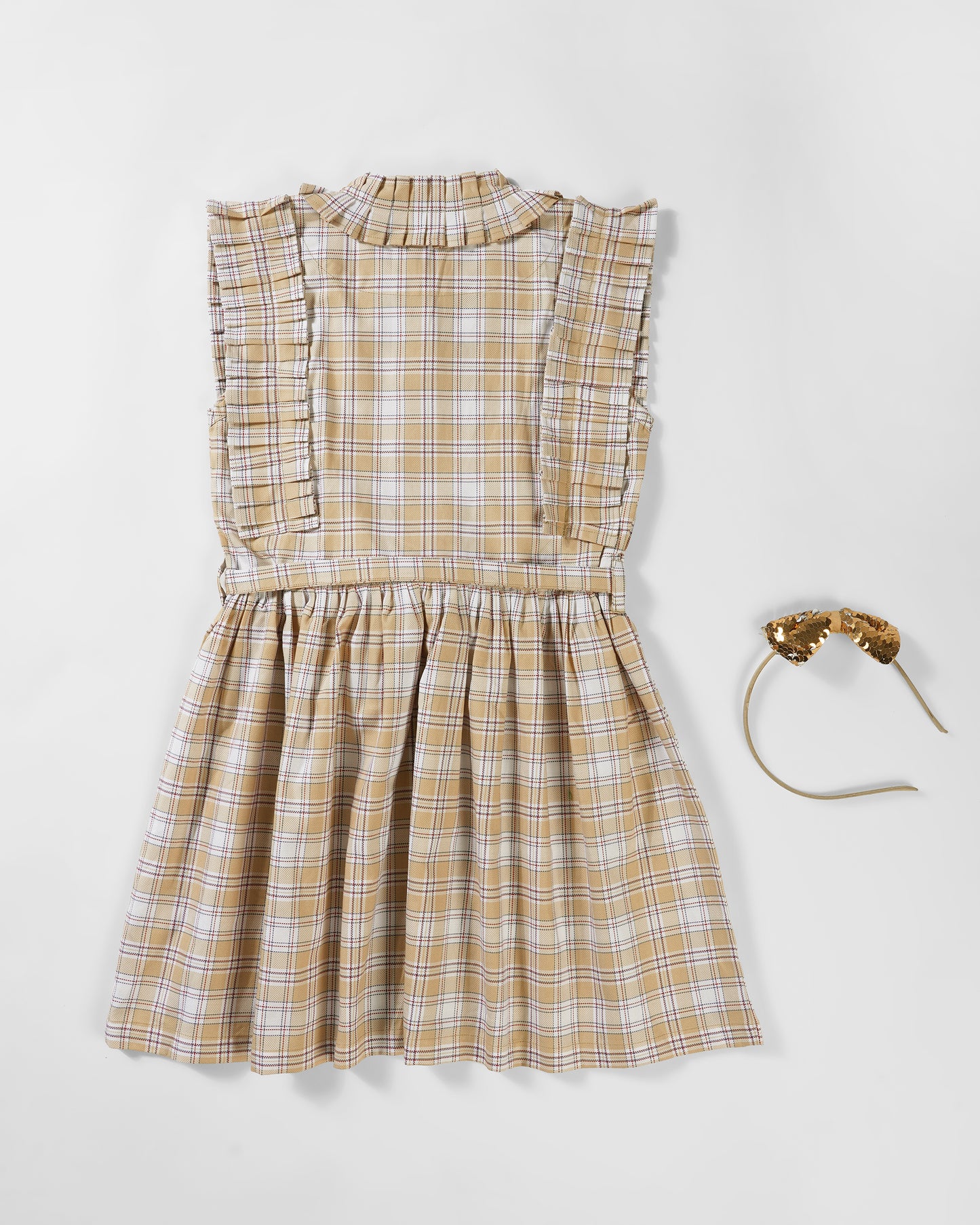 Girls Blush Doll Front Tie Dress