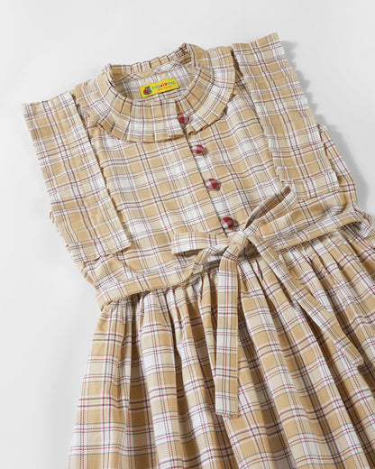 Girls Blush Doll Front Tie Dress