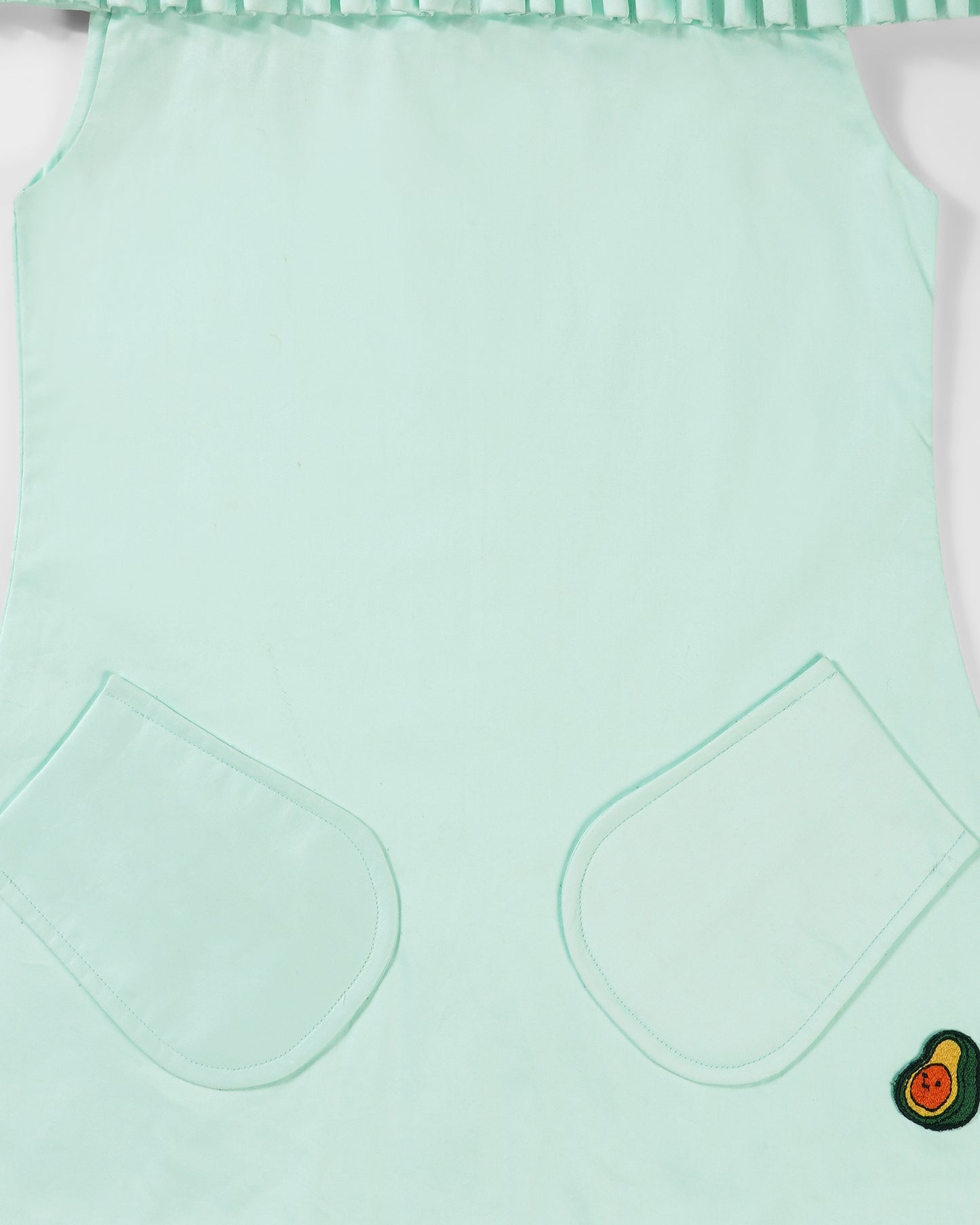 Girls Mermaid Pleated Off Shoulder Dress