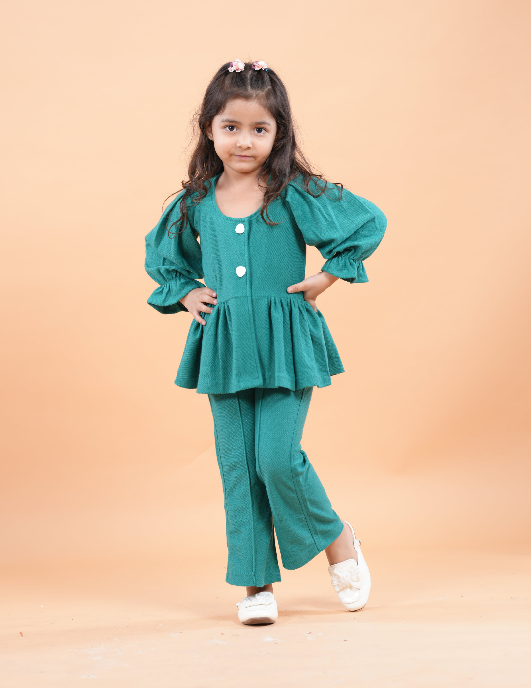 Girls Peplum Co-ord Set