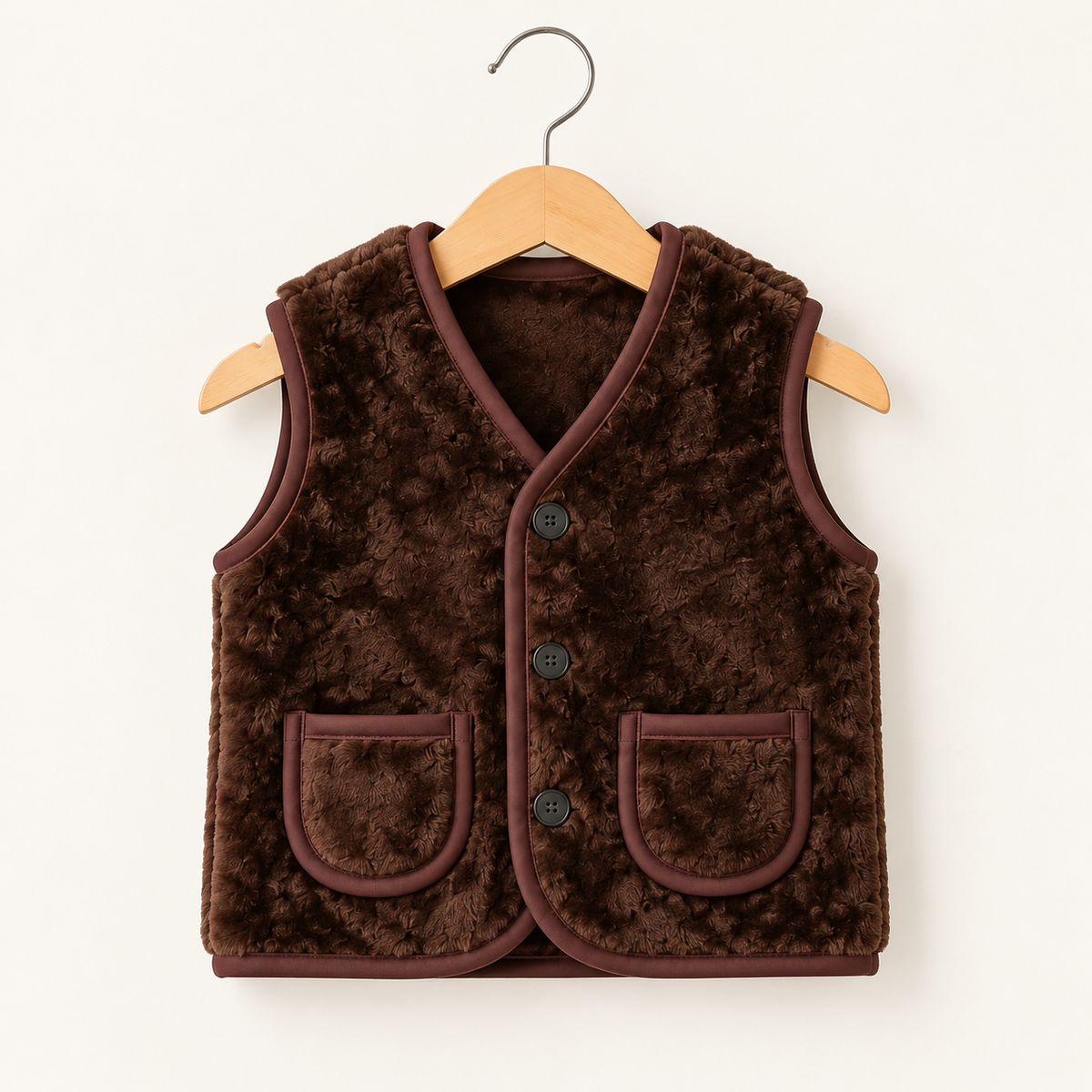 Unisex Furry Ted Gilet Set