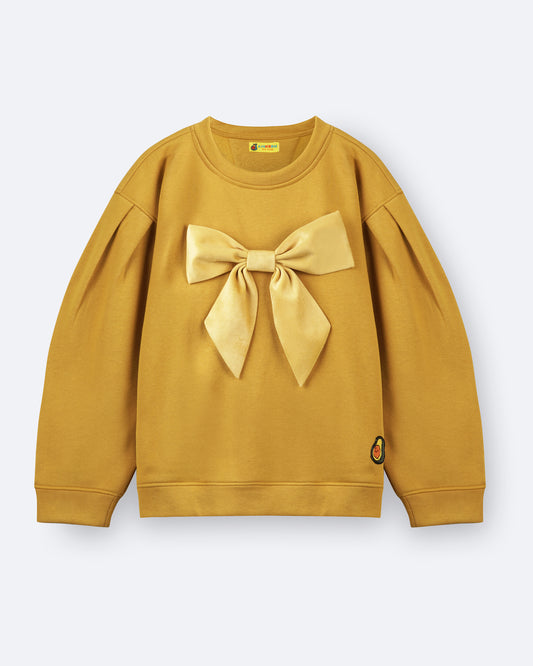 Girls Honey Bow Sweatshirt
