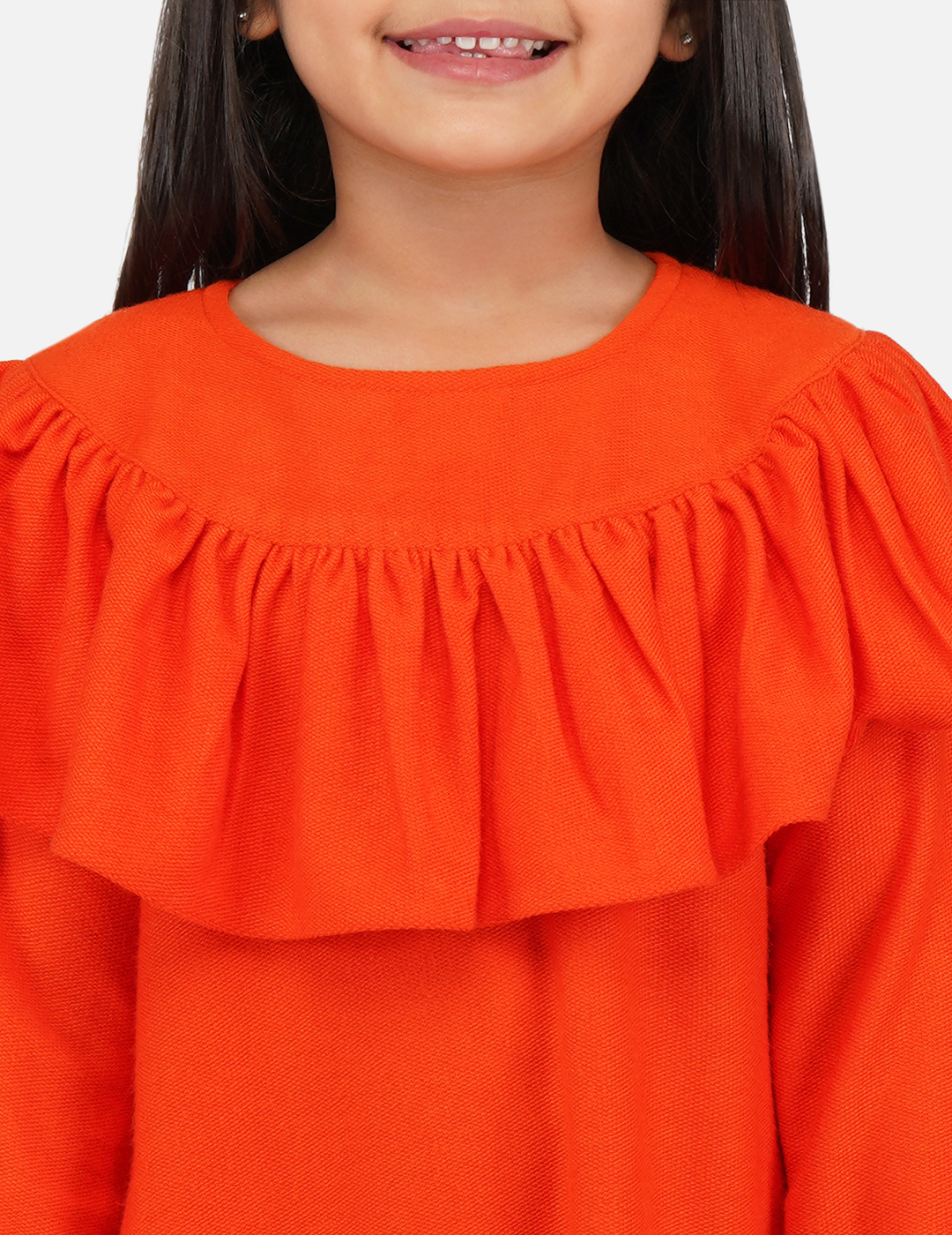 Girls Orange Lolly Skater Dress