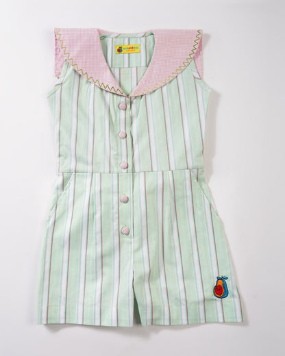 Girls Candy crush tie belt playsuit