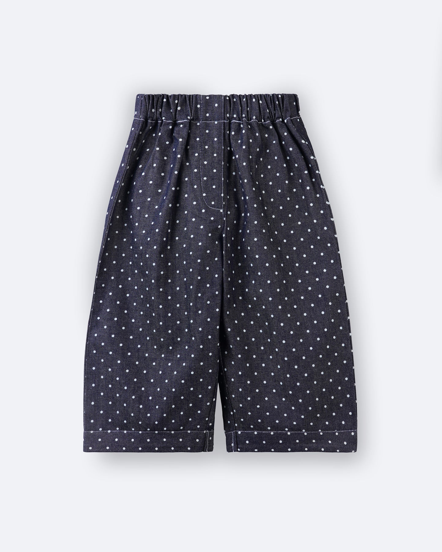 Girls Dotted Denim Pants