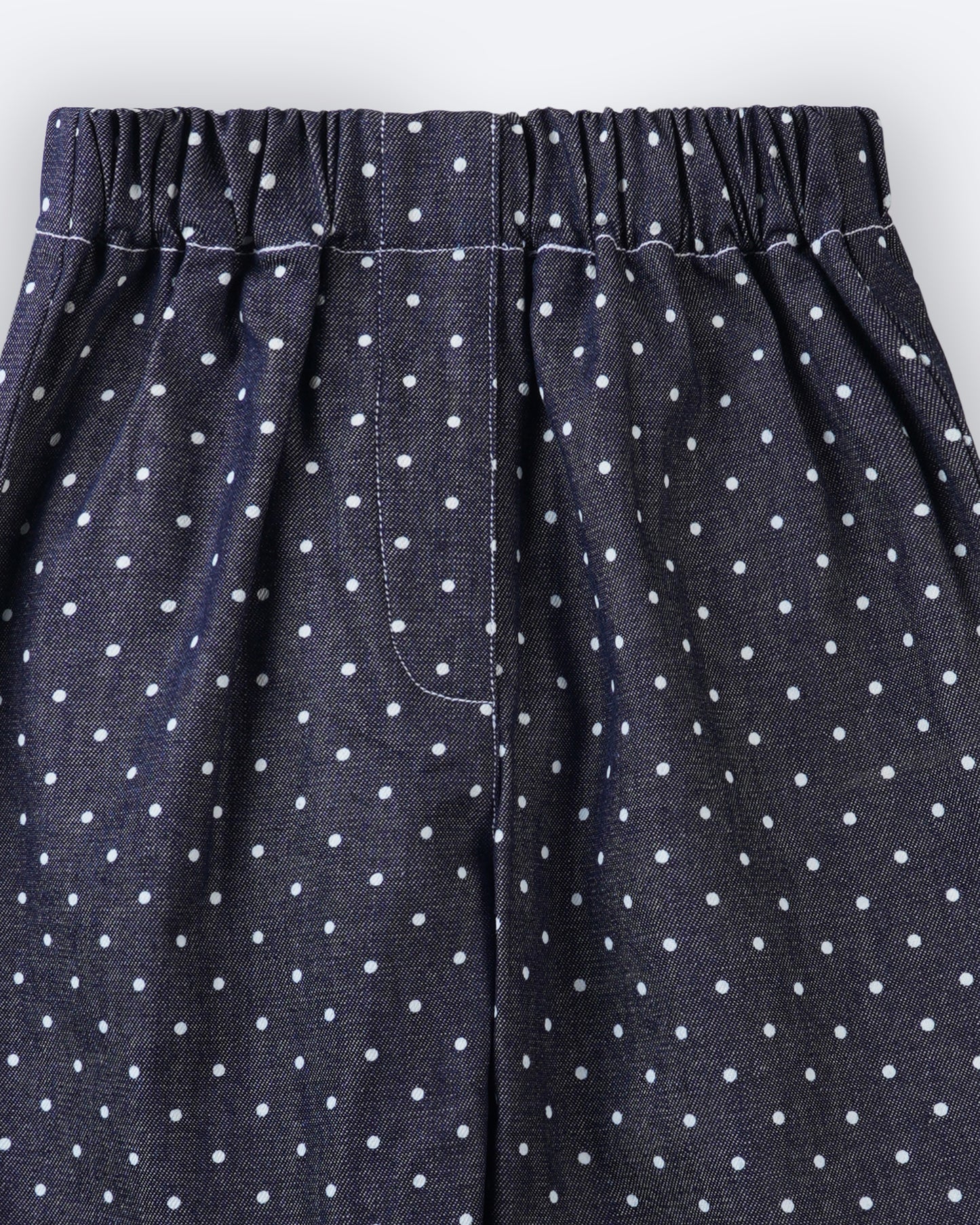 Girls Dotted Denim Pants