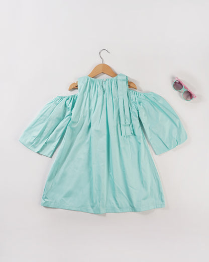 Girls Little Mermaid Knot dress