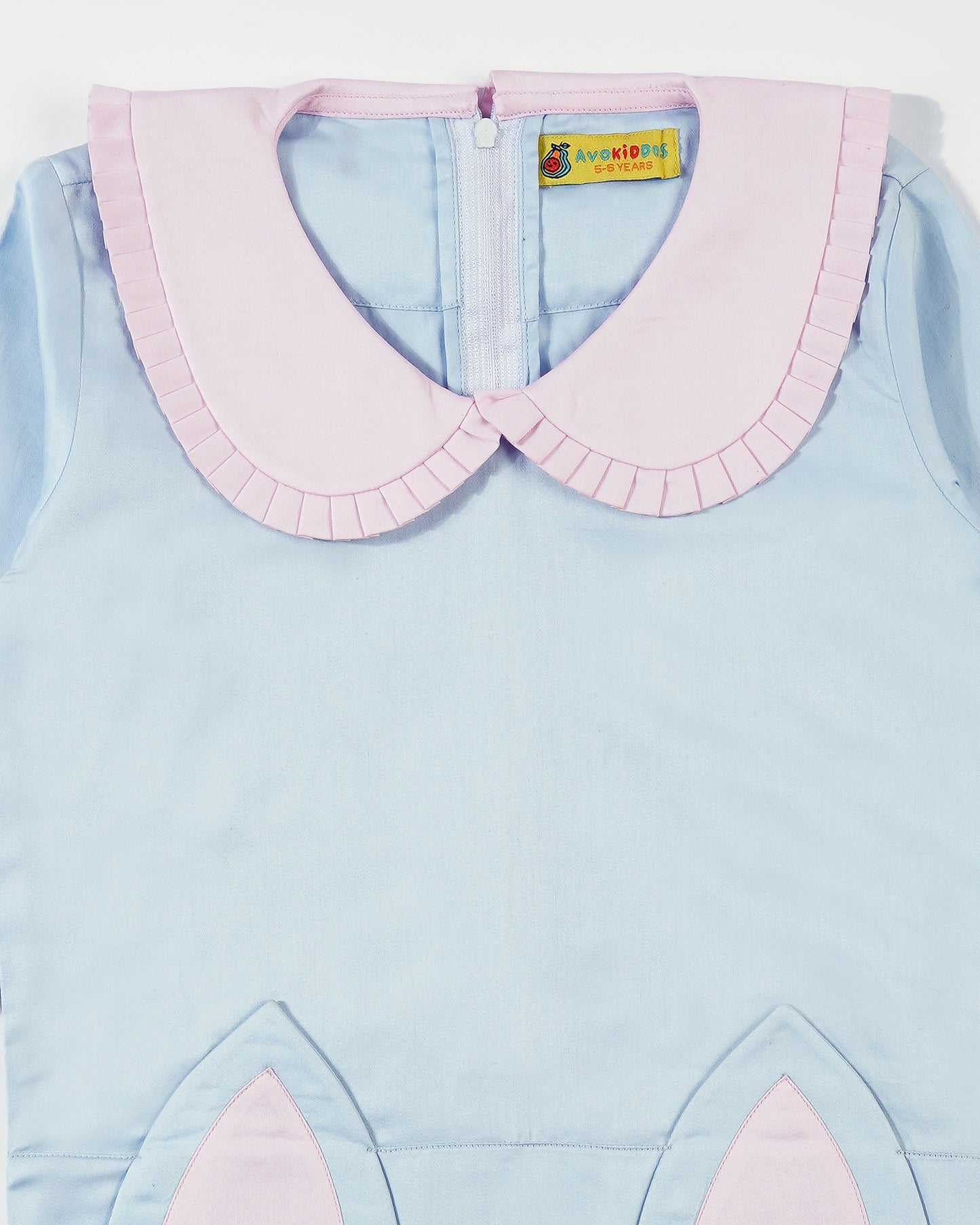 Girls Kitty Ear Pocket Dress