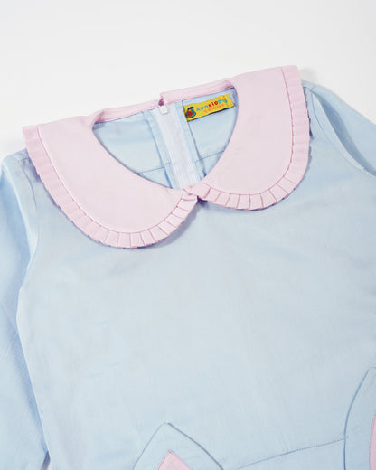 Girls Kitty Ear Pocket Dress