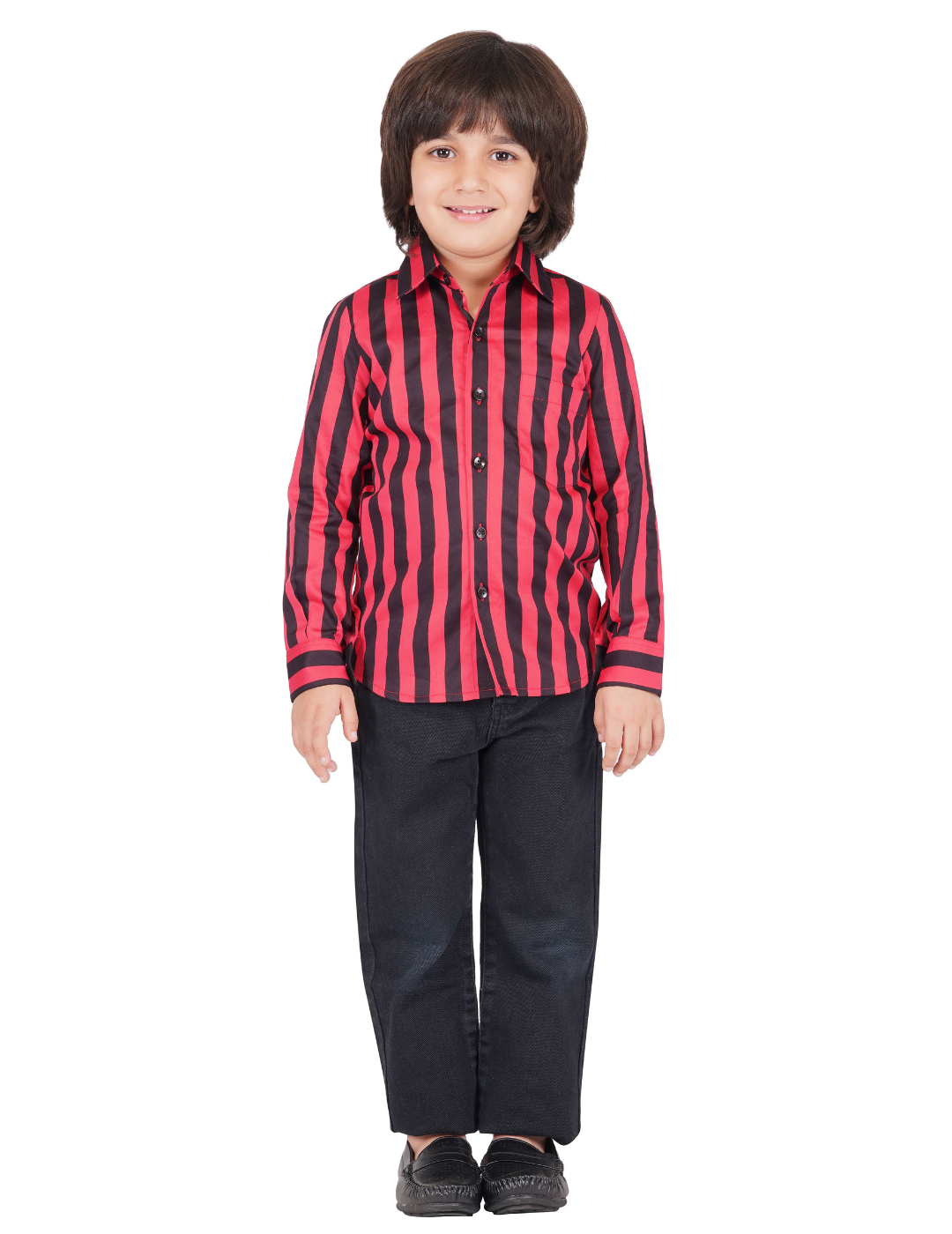 Boys Striped Party Shirt