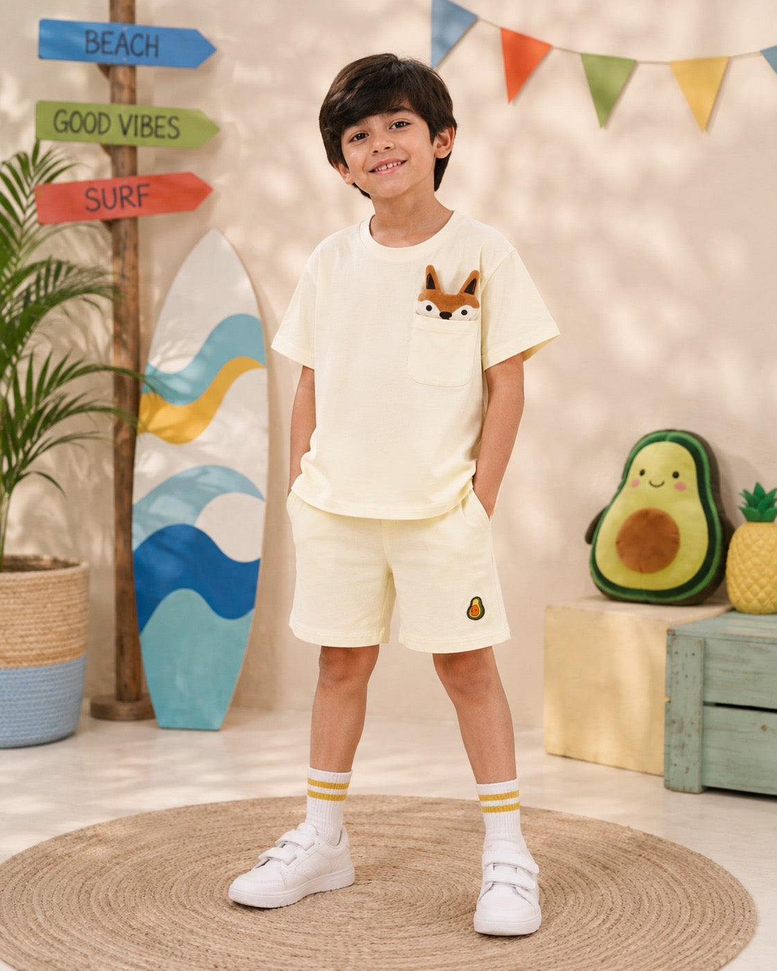 Unisex Peek-a-fox co-ord set