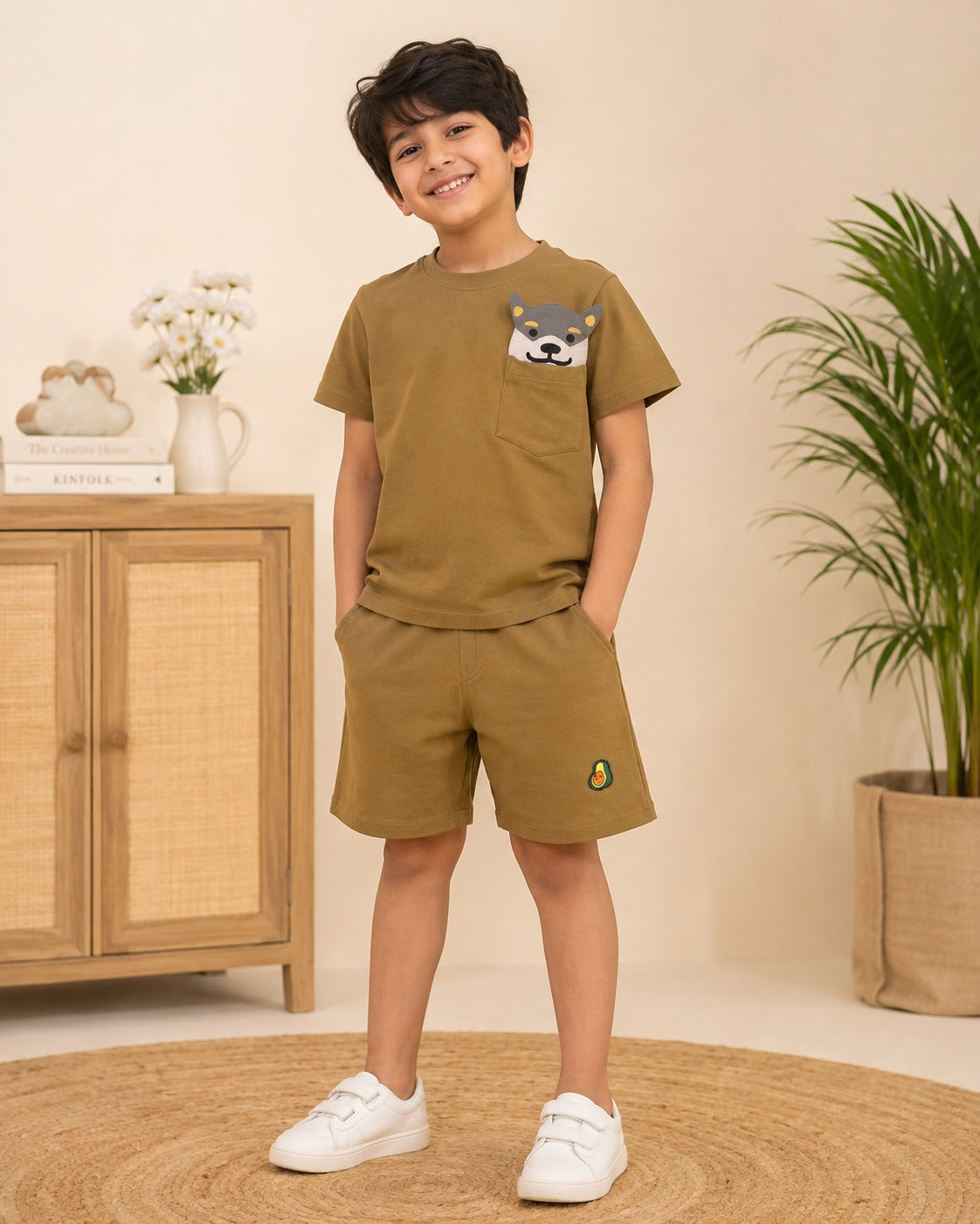 Unisex Peek-a-wolfie co-ord set