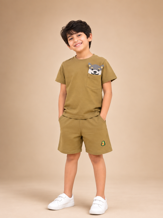 Unisex Peek-a-wolfie co-ord set