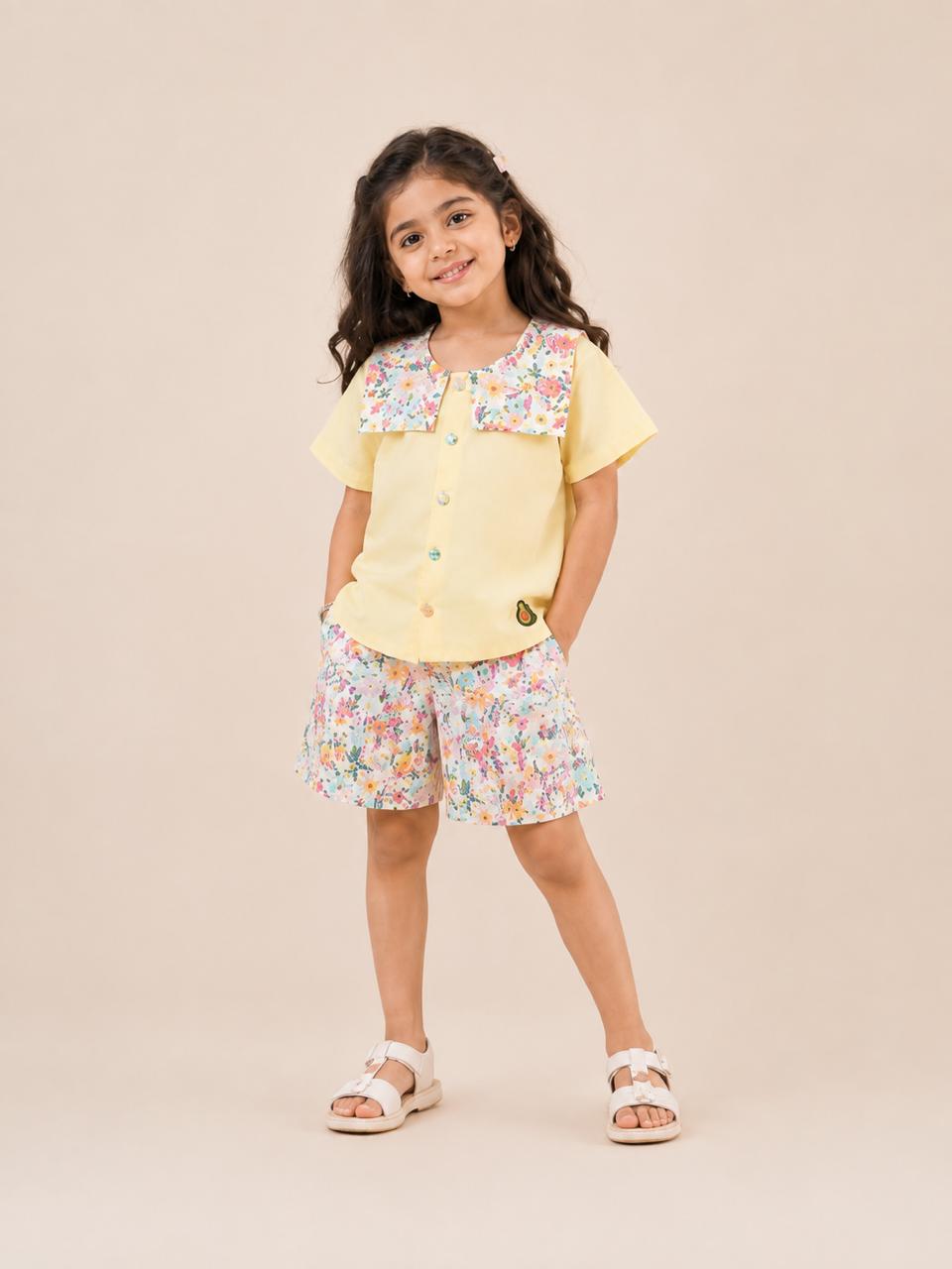 Garden Picnic Shorts Set
