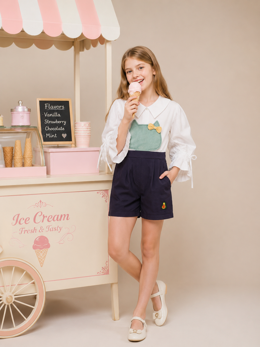 Girls Hello Kitty Big Sleeved Capri-Style Playsuit