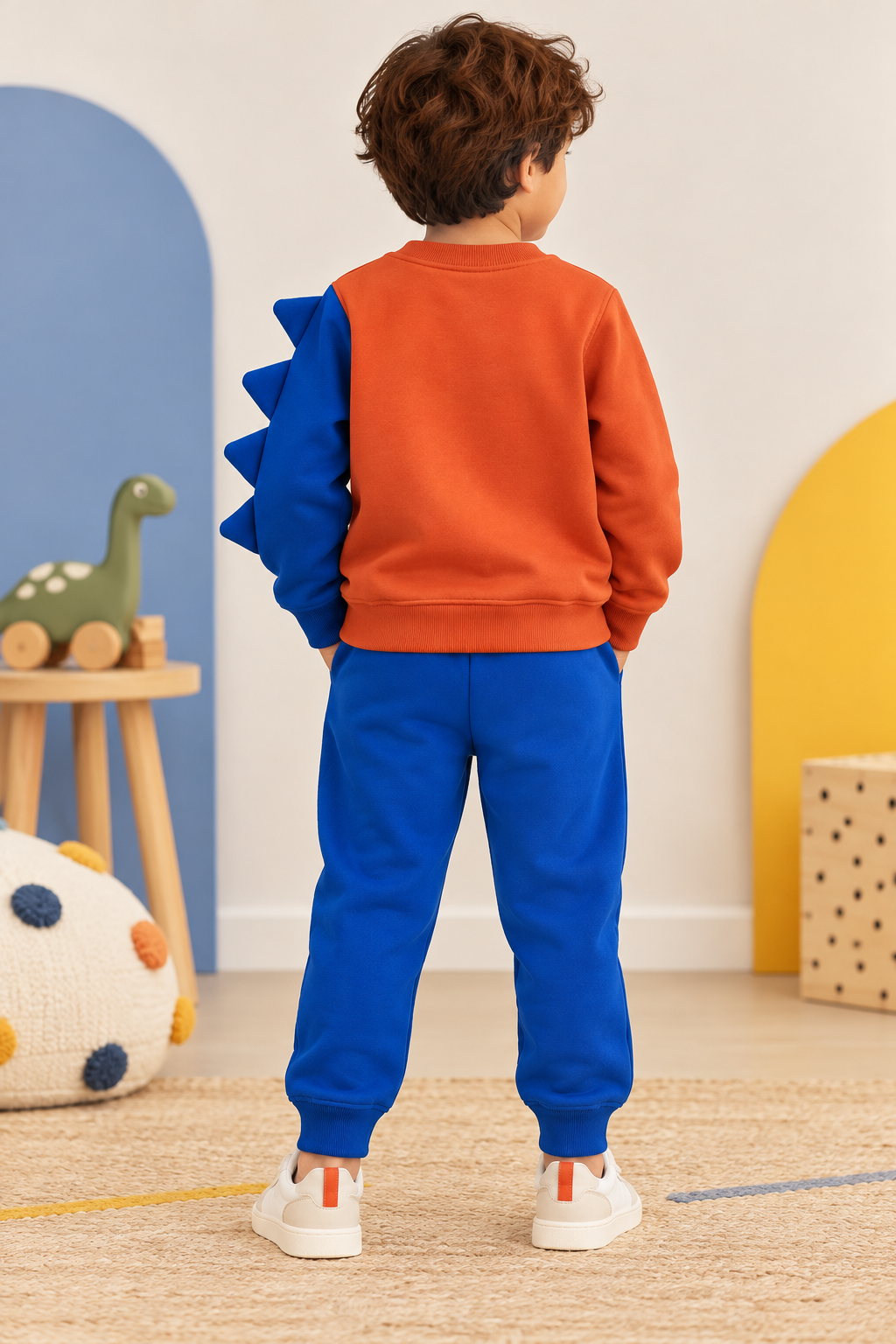 Unisex Colorblocked T-Rex Sweatshirt
