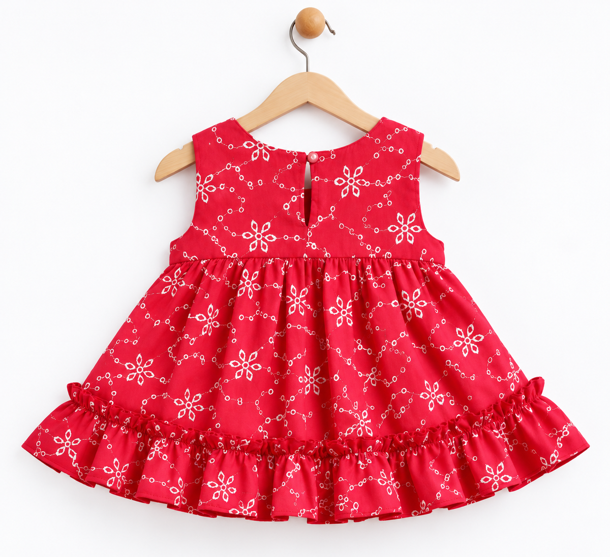 Cuddles & Ruffles Crimson Kurta Set