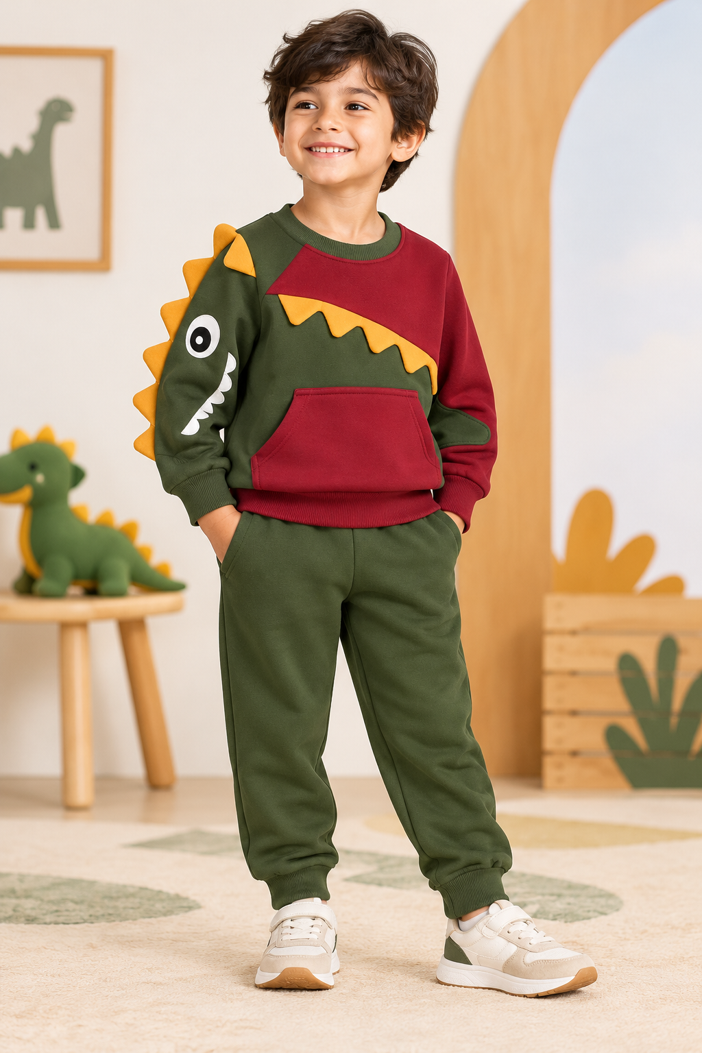 Unisex Colorblocked Later Alligator Joggers