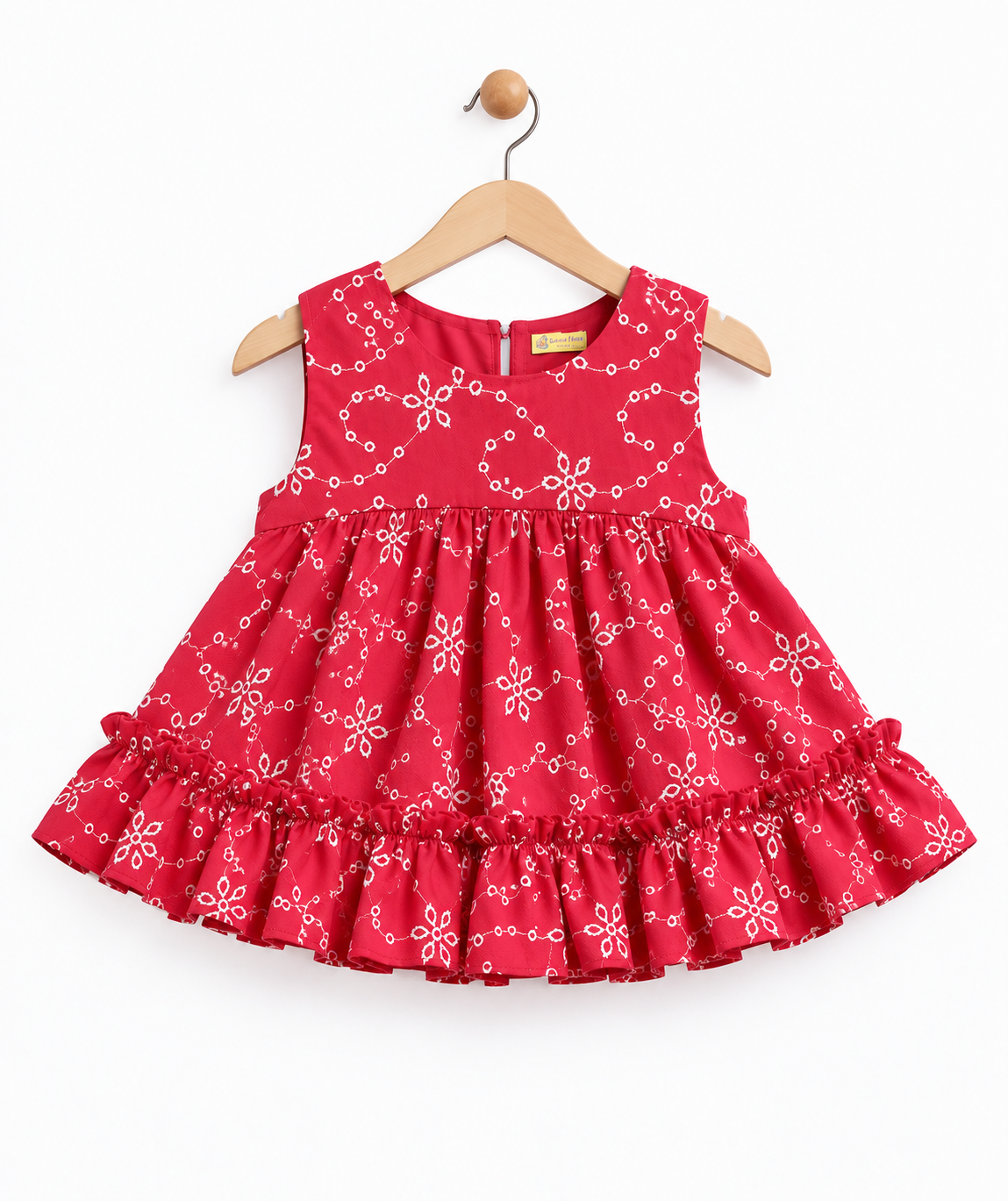 Cuddles & Ruffles Crimson Kurta Set
