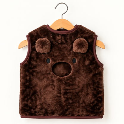 Unisex Furry Ted Gilet Set
