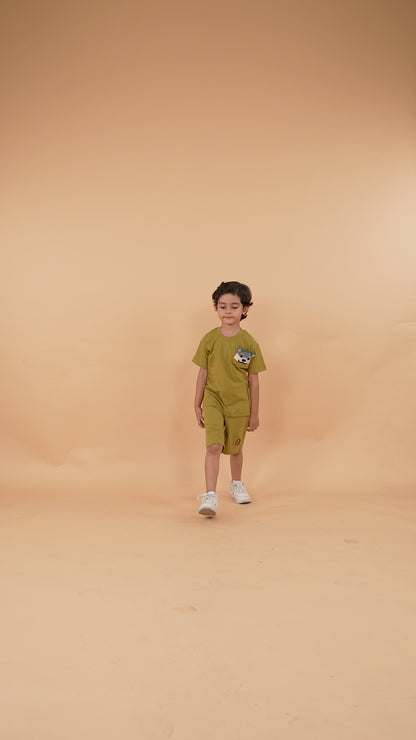 Unisex Peek-a-wolfie co-ord set